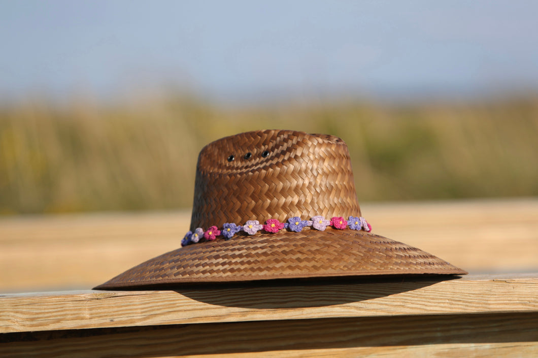 Pink and Purple Chenille Flowers