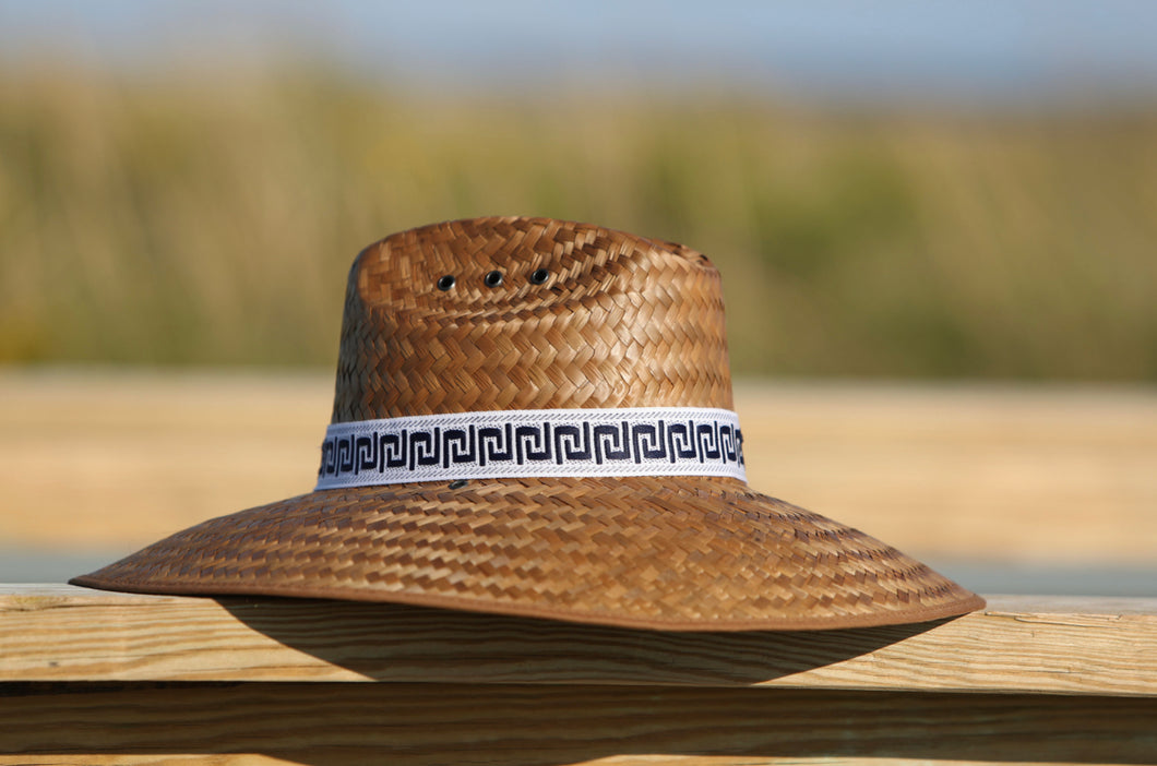 Navy and White Greek Key Band