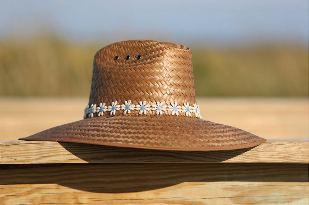 White and Blue Daisy