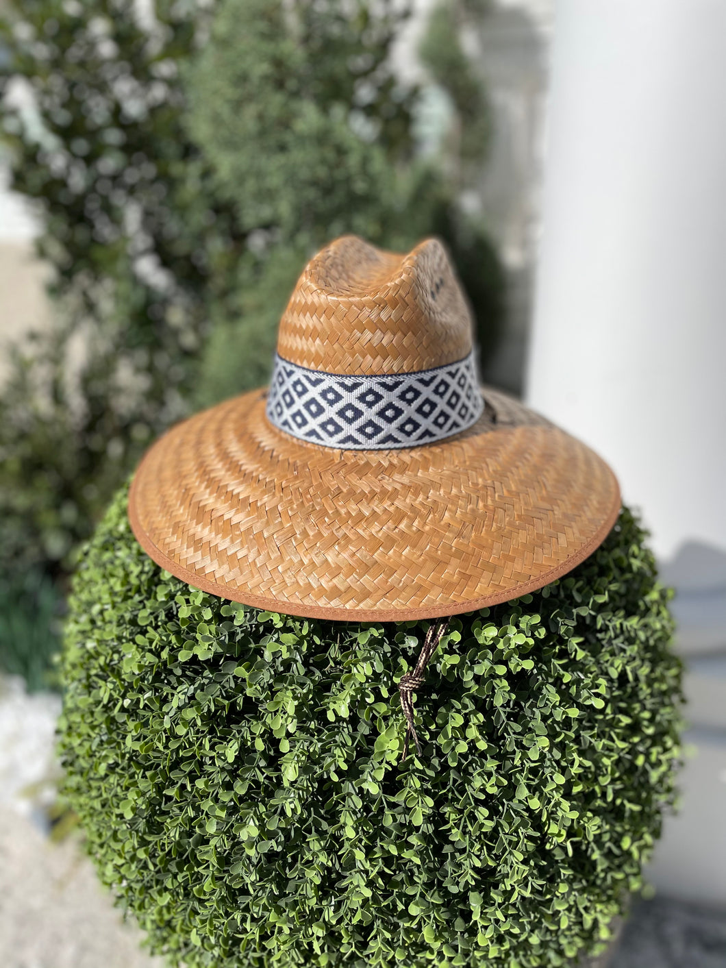 Navy and Silver Diamond Band